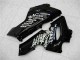 Glänzendes Schwarz Weiß West 2005-2006 Kawasaki ZX6R Motorrad Verkleidung