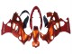 Suzuki GSX600F/GSX750F Motorrad Verkleidung 2004-2006 - Burnt Orange Weiss Logo
