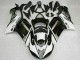 Schwarz Weiß 2007-2008 Kawasaki ZX6R Motorrad Verkleidung