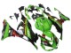 Kawasaki ZX6R Motorrad Verkleidung 2023-2025 - Grun Schwarz Rot Gelb Dunlop
