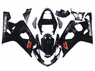 Suzuki GSXR 600 / GSXR 750 Motorrad Verkleidung 2004-2005 - Glanzendes Schwarz
