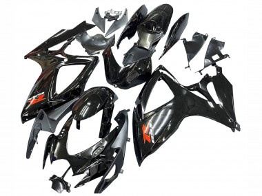 Suzuki GSXR 600 / GSXR 750 Motorrad Verkleidung 2006-2007 - Glanzendes Schwarz Silber Rot