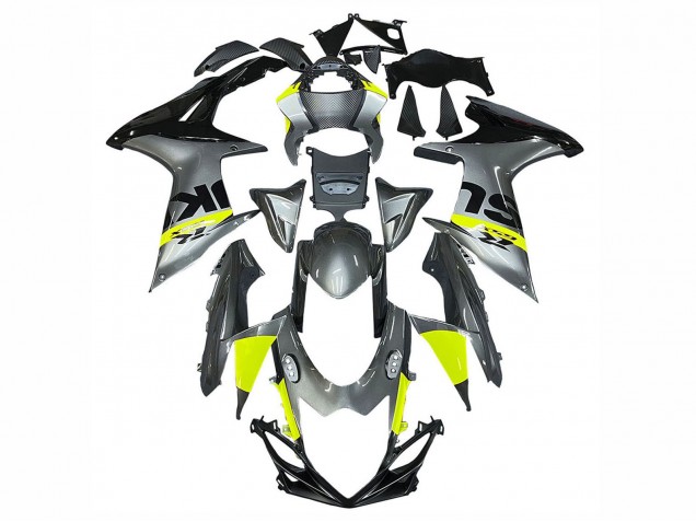 Suzuki GSXR 600 / GSXR 750 Motorrad Verkleidung 2011-2024 - Silber Gelb Schwarz