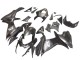 Suzuki GSXR 600 / GSXR 750 Motorrad Verkleidung 2011-2024 - Matt Schwarz Glanzendes Schwarz Weiss Aufkleber