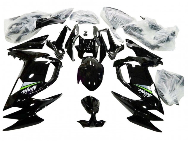 Kawasaki Ninja 650 EX650 Motorrad Verkleidung 2020-2024 - Glanzendes Schwarz Grun