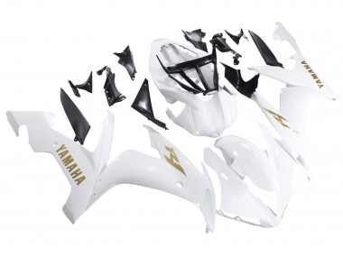 Yamaha YZF 1000 R1 Motorrad Verkleidung 2004-2006 - Weiss Gold Aufkleber