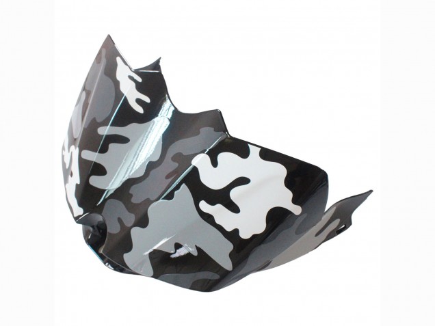 Yamaha YZF 1000 R1 Motorrad Verkleidung 2007-2008 - Grau Weiss Camouflage Hai