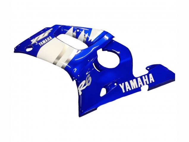 Yamaha YZF 600 R6 Motorrad Verkleidung 1998-2002 - Blau Weiss