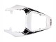 Yamaha YZF R6S Motorrad Verkleidung 2006-2009 - Weiss Glanzendes Schwarz