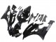 Yamaha YZF 600 R6 Motorrad Verkleidung 2006-2007 - Glanzendes Schwarz Matt Schwarz