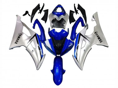 Yamaha YZF 600 R6 Motorrad Verkleidung 2008-2016 - Silber Blau