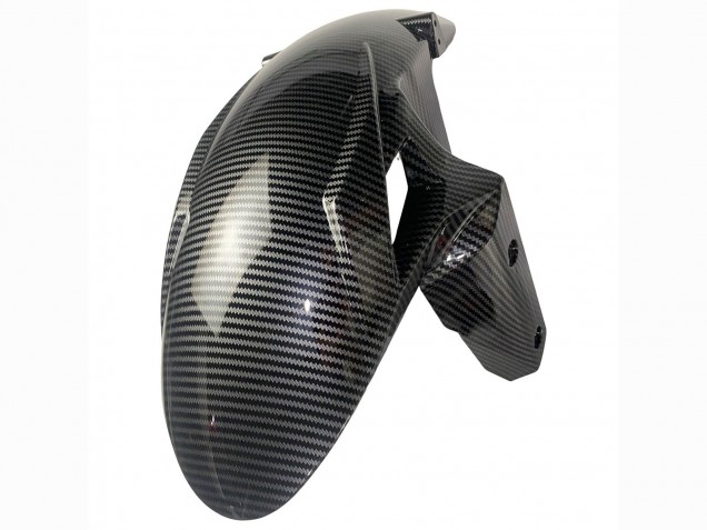Kawasaki ZX6R Motorrad Verkleidung 2019-2022 - Weiss Schwarz Carbonfaser