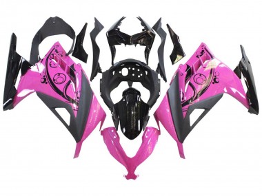 Kawasaki EX300 Motorrad Verkleidung 2013-2024 - Rosa Schwarz