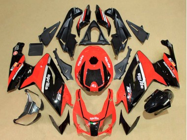 Aprilia RS125 Motorrad Verkleidung 2006-2011 - Rot Glanzendes Schwarz Weiss