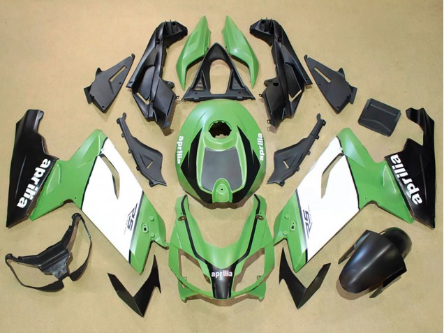 Aprilia RS125 Motorrad Verkleidung 2006-2011 - Grun Weiss Schwarz