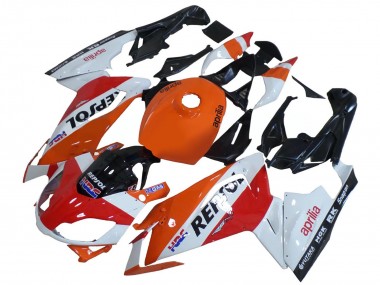Aprilia RS125 Motorrad Verkleidung 2006-2011 - Weiss Orange Rot Repsol