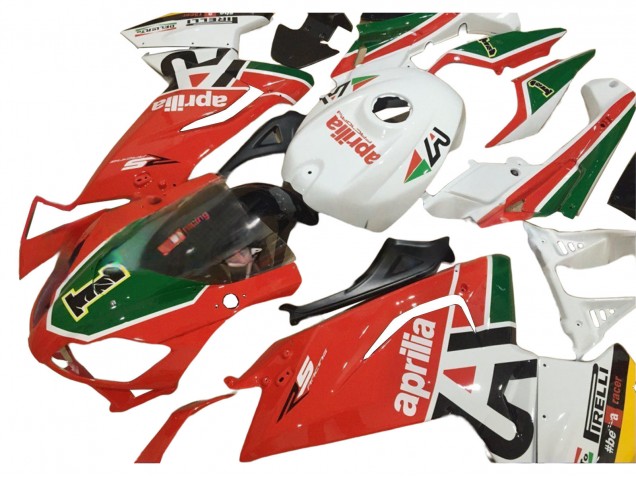 Aprilia RS125 Motorrad Verkleidung 2006-2011 - Weiss Rot Grun