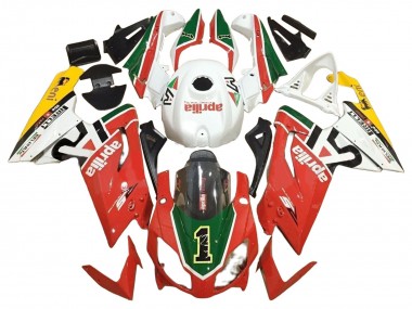 Aprilia RS125 Motorrad Verkleidung 2006-2011 - Weiss Rot Grun