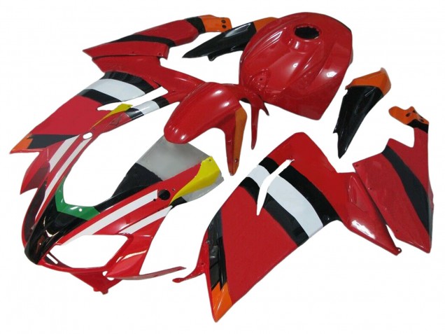 Aprilia RS125 Motorrad Verkleidung 2006-2011 - Rot Weiss Schwarz Gelb Grun
