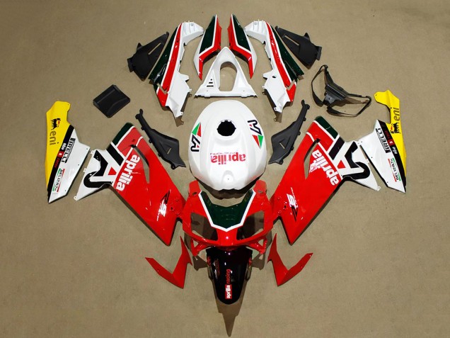 Aprilia RS125 Motorrad Verkleidung 2006-2011 - Rot Weiss Schwarz Gelb
