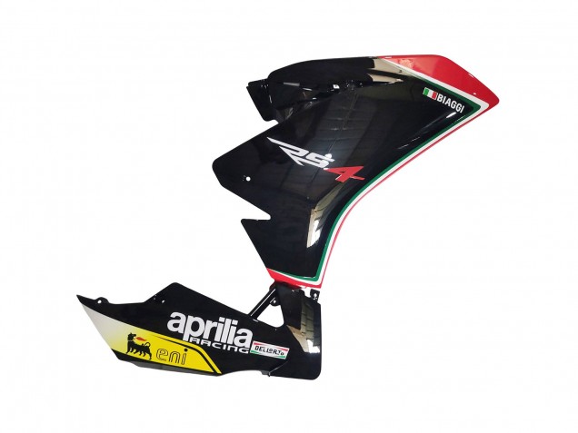 Aprilia RS4 50 125 Motorrad Verkleidung 2012-2018 - Weiss Rot Gelb Glanzendes Schwarz