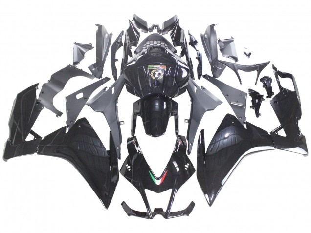 Aprilia RS4 50 125 Motorrad Verkleidung 2012-2018 - Glanzendes Schwarz