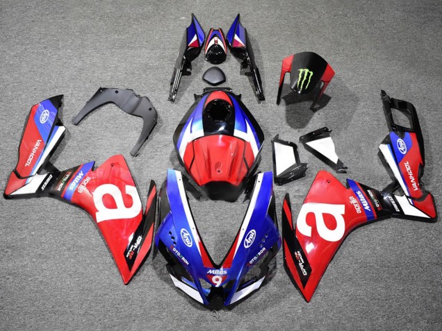 Aprilia RS4 50 125 Motorrad Verkleidung 2012-2018 - Weiss Blau Rot
