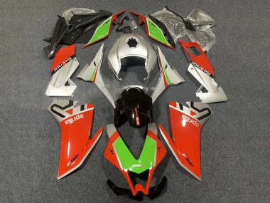 Aprilia RS4 50 125 Motorrad Verkleidung 2012-2018 - Silber Rot Grun Glanzendes Schwarz