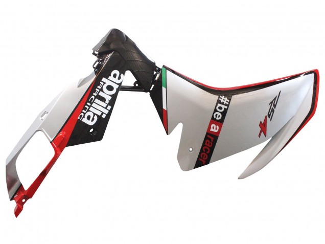 Aprilia RS4 50 125 Motorrad Verkleidung 2012-2018 - Silber Rot Glanzendes Schwarz