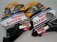 Honda CBR600 F4i Motorrad Verkleidung 2004-2007 - Gelb Blau Weiss Schwarz Nastro Azzurro
