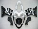 Honda CBR600 F4i Motorrad Verkleidung 2004-2007 - Weiss Glanzendes Schwarz