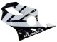 Honda CBR600 F4i Motorrad Verkleidung 2004-2007 - Weiss Glanzendes Schwarz
