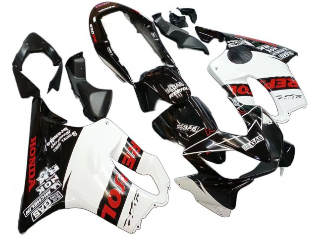 Honda CBR600 F4i Motorrad Verkleidung 2004-2007 - Weiss Glanzendes Schwarz Rot Repsol