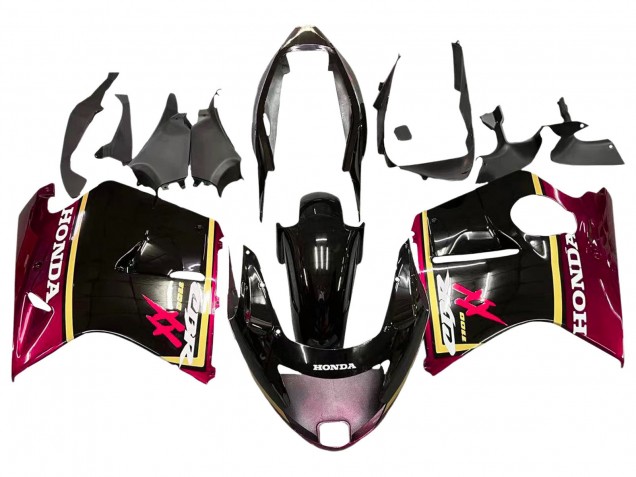 Honda CBR1100XX Blackbird Motorrad Verkleidung 1996-2007 - Glanzendes Schwarz Rot Gelb