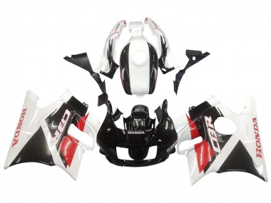 Honda CBR600 F2 Motorrad Verkleidung 1991-1994 - Weiss Rot Glanzendes Schwarz