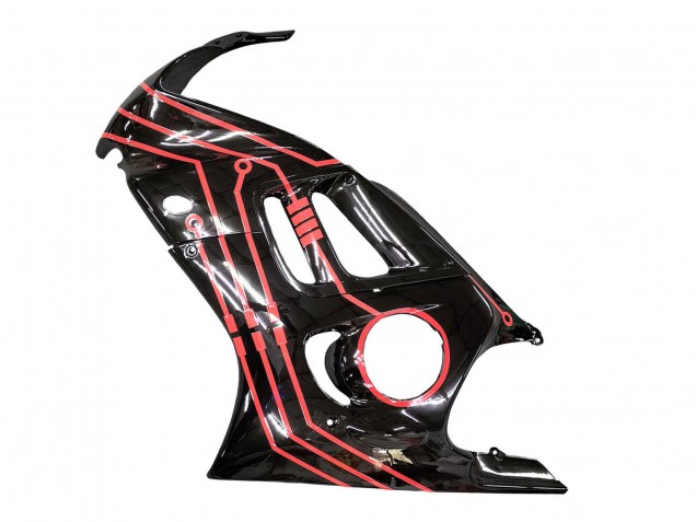 Honda CBR600 F3 Motorrad Verkleidung Kit 1997-1998 - Rot Glanzendes Schwarz