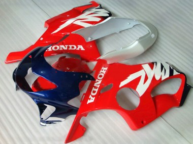 Honda CBR600 F4 Motorrad Verkleidung 1999-2000 - Weiss Rot Dunkel Blau