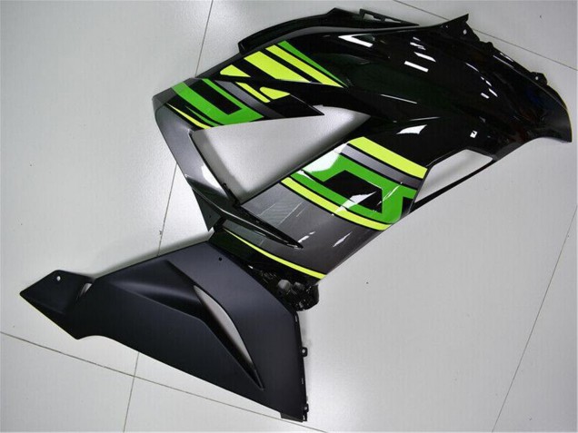 Grün Gelb Glänzendes Schwarz Matt Schwarz 2013-2018 Kawasaki ZX6R Motorrad Verkleidung