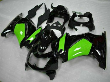 Glänzendes Schwarz Grün 2008-2012 Kawasaki EX250 Motorrad Verkleidung