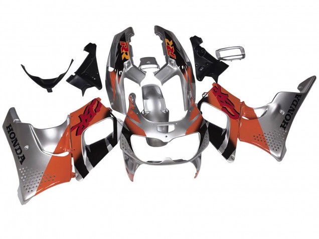 Silber Orange Glänzendes Schwarz 1994-1995 Honda CBR900RR 893 Motorrad Verkleidung