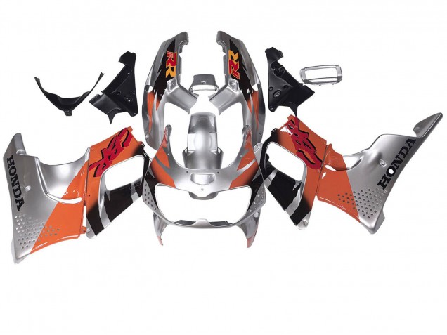 Silber Orange Glänzendes Schwarz 1994-1995 Honda CBR900RR 893 Motorrad Verkleidung