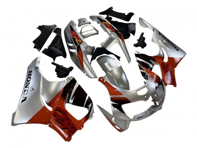 Honda CBR900RR 893 Motorrad Verkleidung 1996-1997 - Silber Rot Glanzendes Schwarz