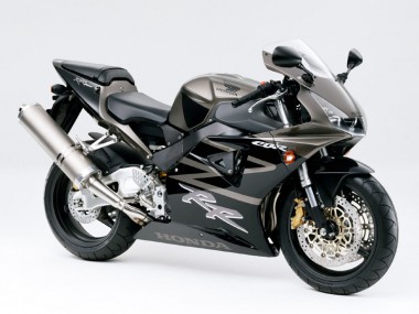 Honda CBR900RR 919 Motorrad Verkleidung 1998-1999 - Glanzendes Schwarz Weiss Aufkleber