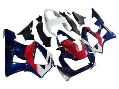 Honda CBR900RR 929 Motorrad Verkleidung 2000-2001 - Weiss Rot Blau