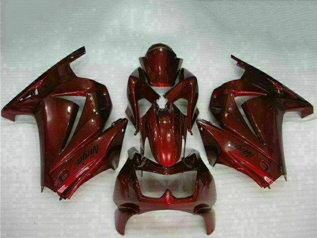 Kastanienbraun Rot 2008-2012 Kawasaki EX250 Motorrad Verkleidung