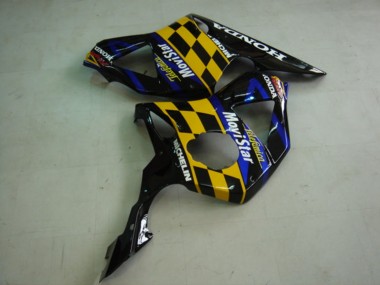 Blau Gelb Glanzendes Schwarz Telefonica MoviStar Castrol 2002-2003 Honda CBR900RR 954 Motorrad Verkleidung
