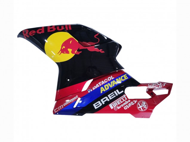 Ducati 848/1098/1198 Motorrad Verkleidung 2007-2014 - Glanzendes Schwarz Gelb Blau Red Bull