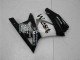 Glänzendes Schwarz Weiß West 2008-2012 Kawasaki EX250 Motorrad Verkleidung