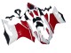 Ducati 1199 Motorrad Verkleidung 2011-2014 - Weiss Rot Glanzendes Schwarz