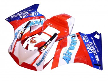 Ducati 748/916/996/998 Motorrad Verkleidung 1993-2005 - Weiss Rot Blau Air Waves